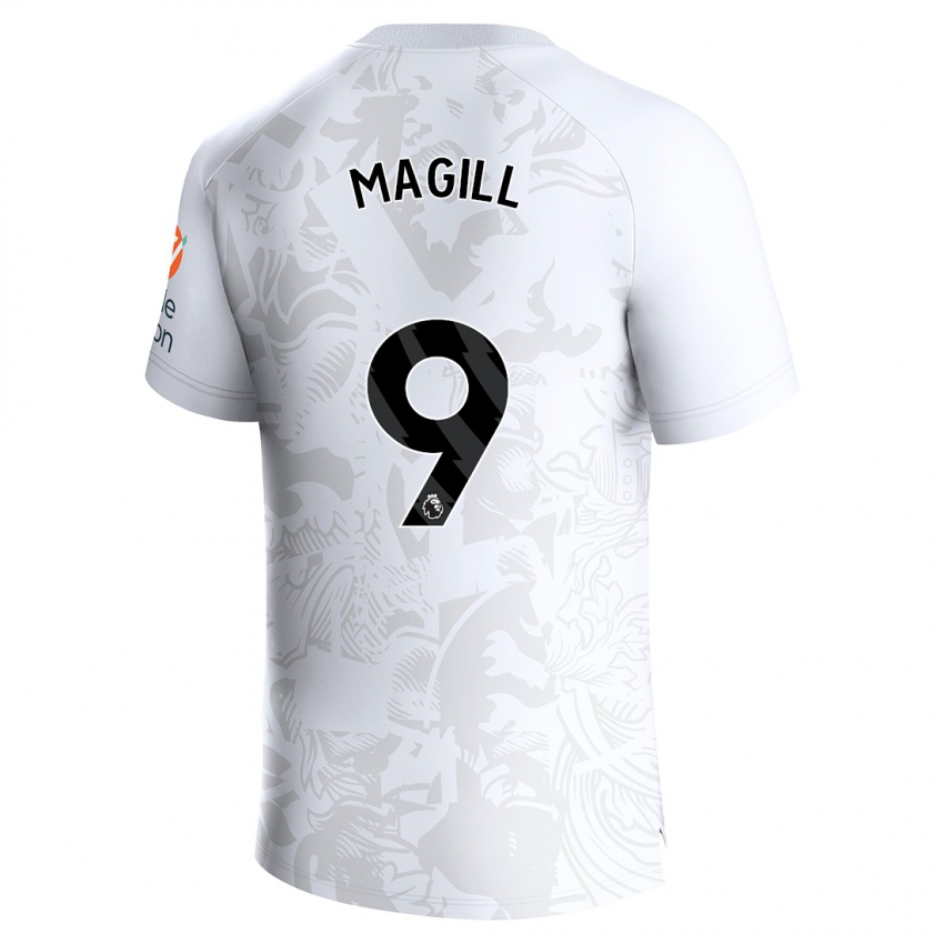 Børn Simone Magill #9 Hvid Udebane Spillertrøjer 2023/24 Trøje T-Shirt