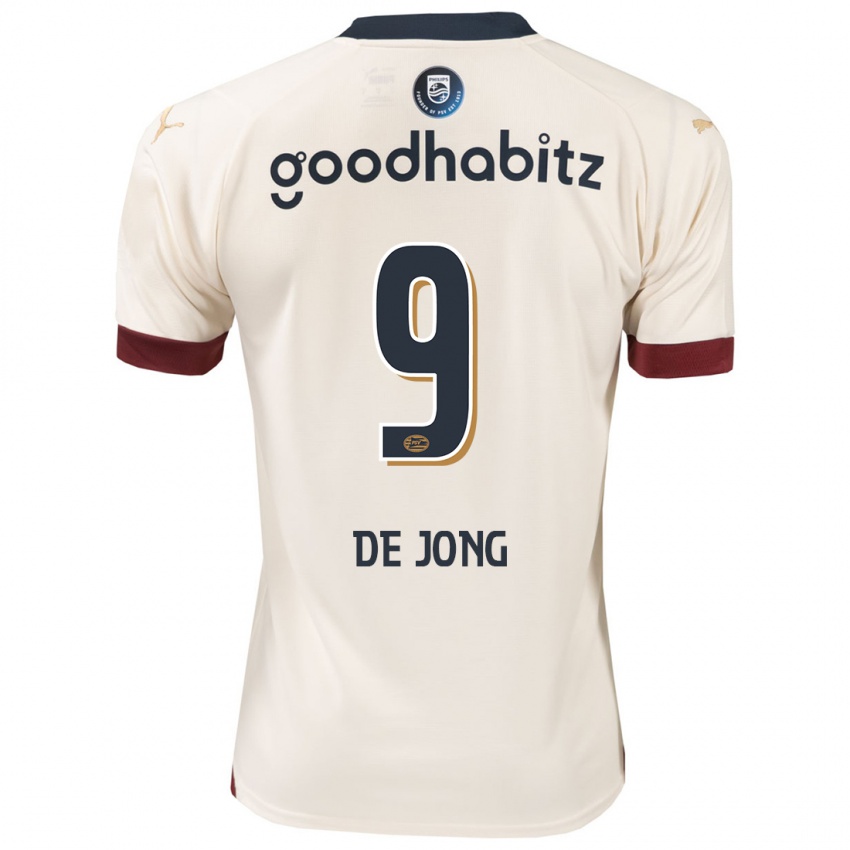 Børn Luuk De Jong #9 Råhvid Udebane Spillertrøjer 2023/24 Trøje T-Shirt