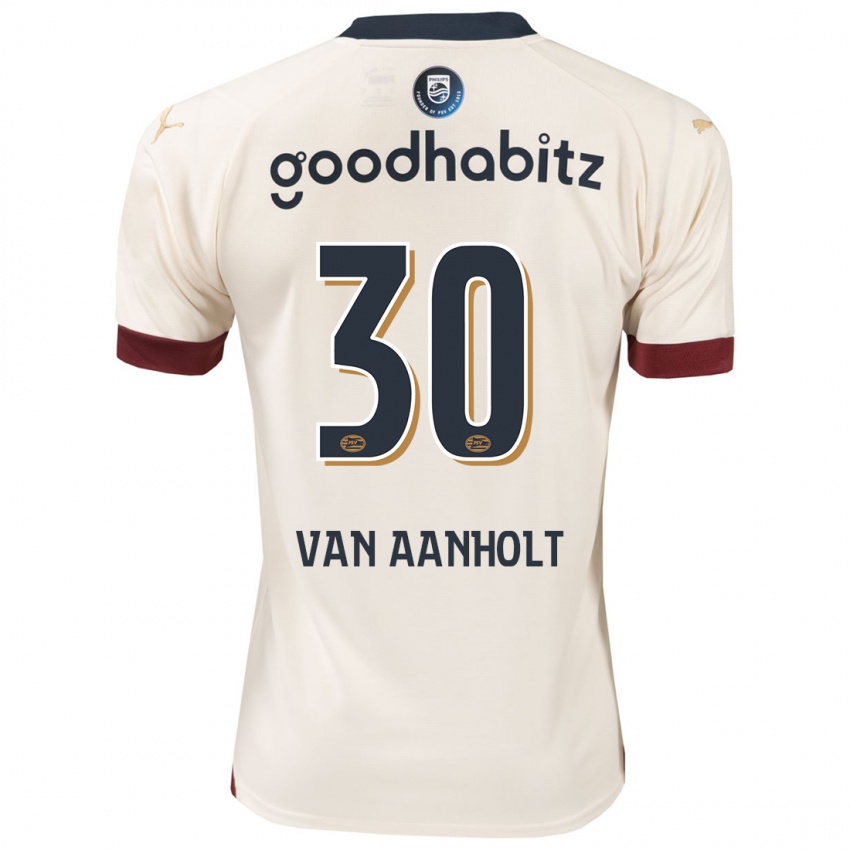 Børn Patrick Van Aanholt #30 Råhvid Udebane Spillertrøjer 2023/24 Trøje T-Shirt