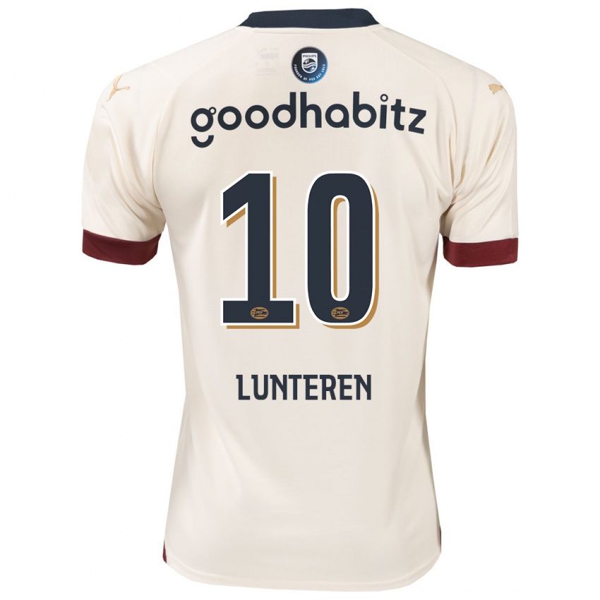 Børn Desiree Van Lunteren #10 Råhvid Udebane Spillertrøjer 2023/24 Trøje T-Shirt