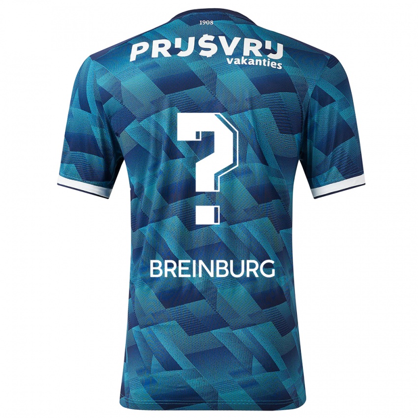 Børn Rainey Breinburg #0 Blå Udebane Spillertrøjer 2023/24 Trøje T-Shirt