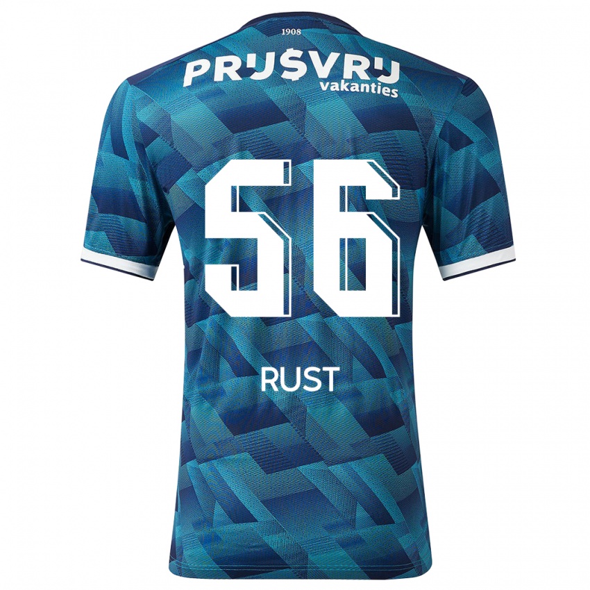 Børn Fabiano Rust #56 Blå Udebane Spillertrøjer 2023/24 Trøje T-Shirt