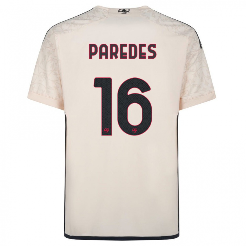 Børn Leandro Paredes #16 Råhvid Udebane Spillertrøjer 2023/24 Trøje T-Shirt