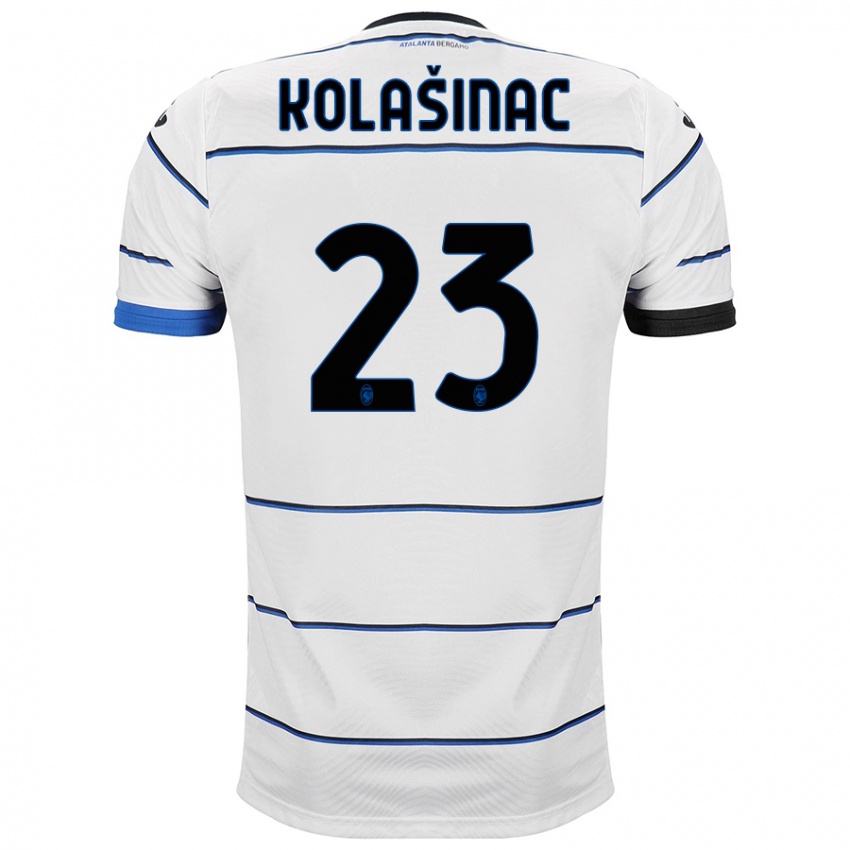Børn Sead Kolasinac #23 Hvid Udebane Spillertrøjer 2023/24 Trøje T-Shirt