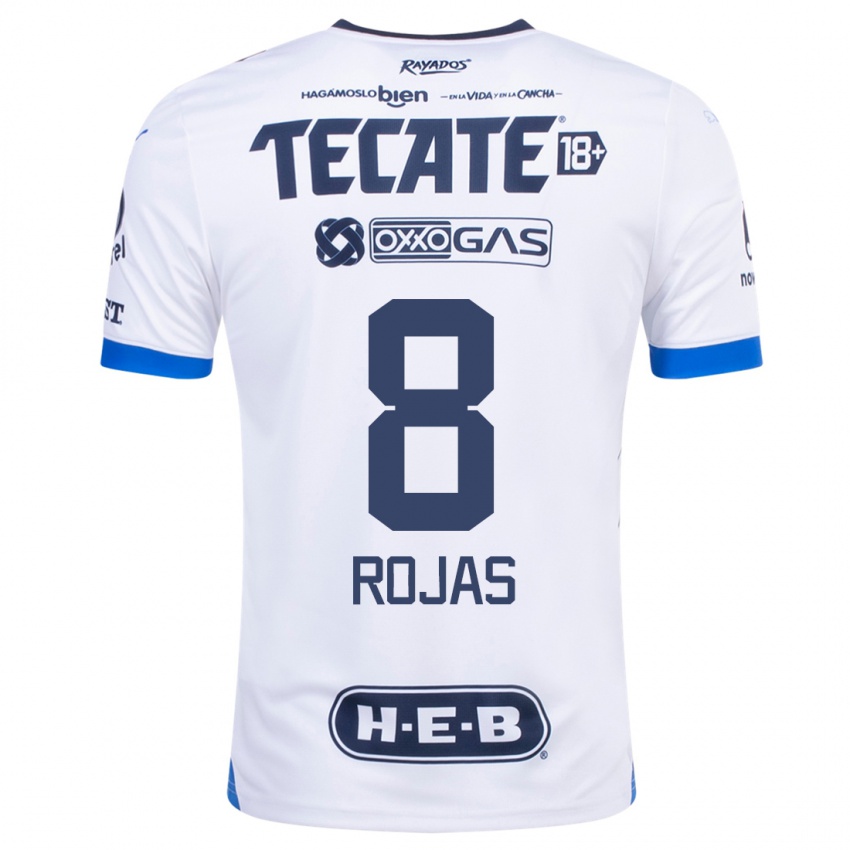 Børn Joao Rojas #8 Hvid Udebane Spillertrøjer 2023/24 Trøje T-Shirt