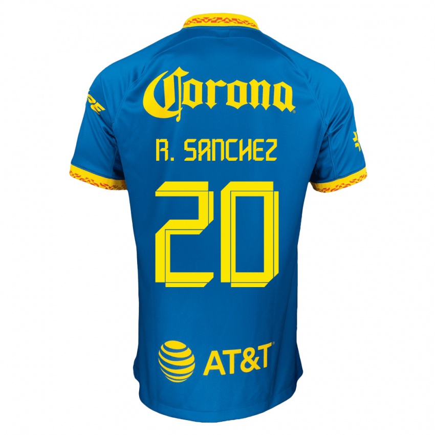 Børn Richard Sanchez #20 Blå Udebane Spillertrøjer 2023/24 Trøje T-Shirt