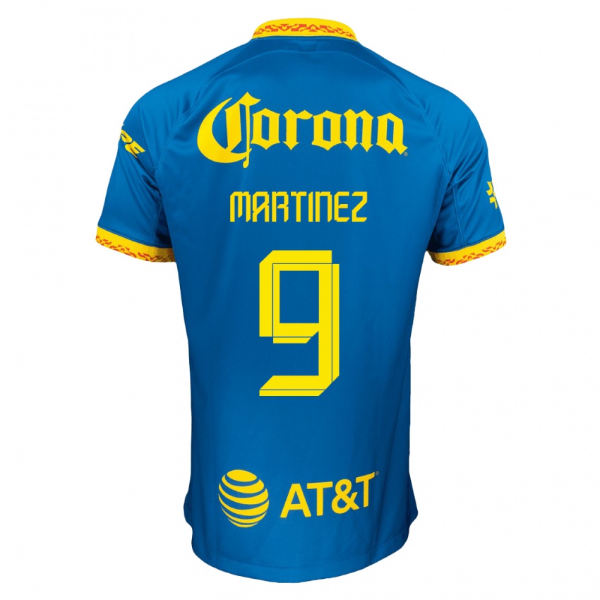Børn Roger Martinez #9 Blå Udebane Spillertrøjer 2023/24 Trøje T-Shirt