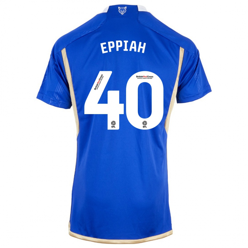 Mænd Josh Eppiah #40 Kongeblå Hjemmebane Spillertrøjer 2023/24 Trøje T-Shirt