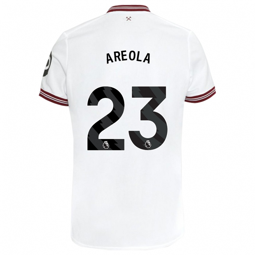 Mænd Alphonse Areola #23 Hvid Udebane Spillertrøjer 2023/24 Trøje T-Shirt