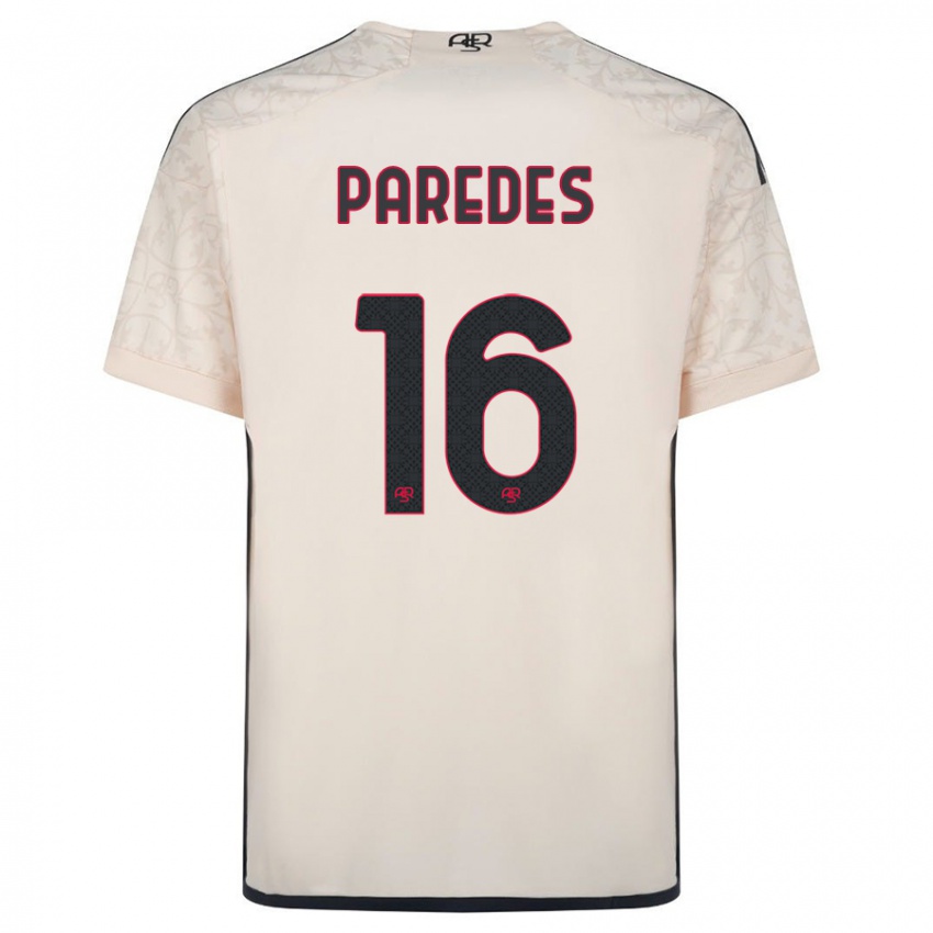 Mænd Leandro Paredes #16 Råhvid Udebane Spillertrøjer 2023/24 Trøje T-Shirt