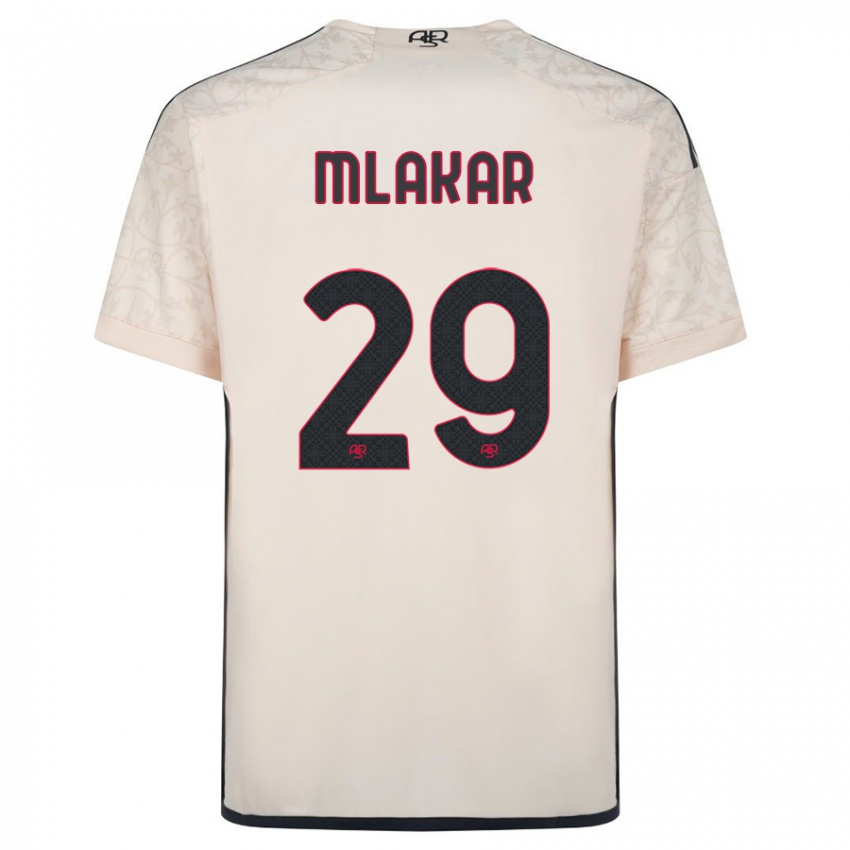 Mænd Luka Mlakar #29 Råhvid Udebane Spillertrøjer 2023/24 Trøje T-Shirt