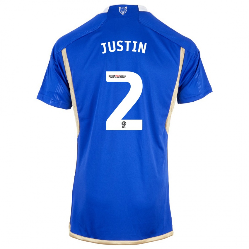 Kvinder James Justin #2 Kongeblå Hjemmebane Spillertrøjer 2023/24 Trøje T-Shirt