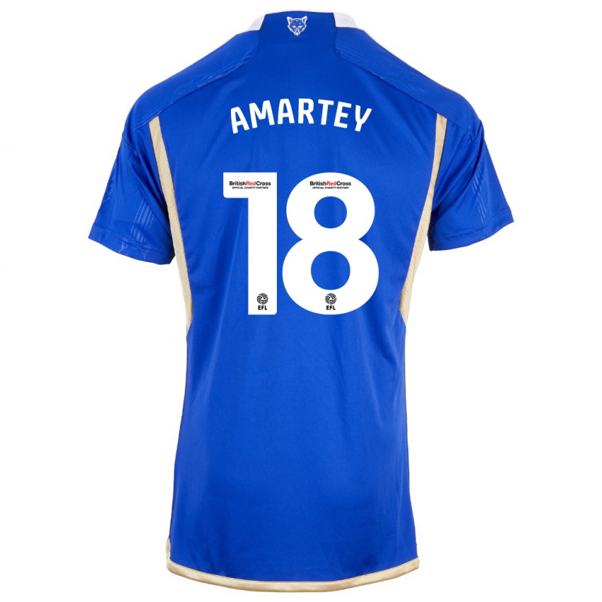 Kvinder Daniel Amartey #18 Kongeblå Hjemmebane Spillertrøjer 2023/24 Trøje T-Shirt