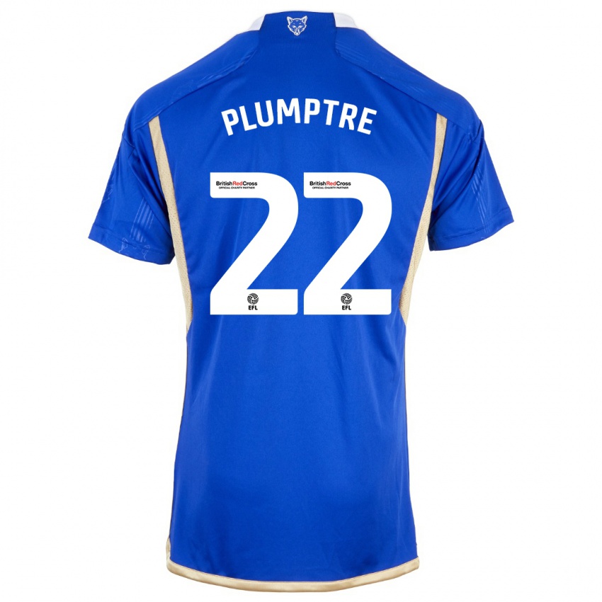 Kvinder Ashleigh Plumptre #22 Kongeblå Hjemmebane Spillertrøjer 2023/24 Trøje T-Shirt