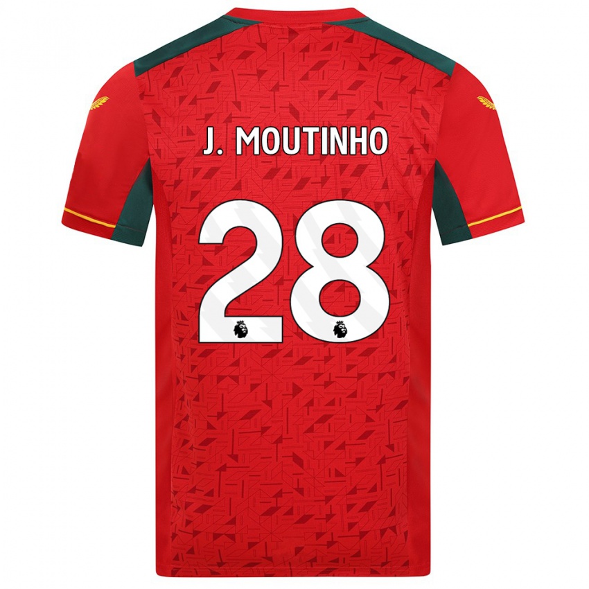 Kvinder Joao Moutinho #28 Rød Udebane Spillertrøjer 2023/24 Trøje T-Shirt