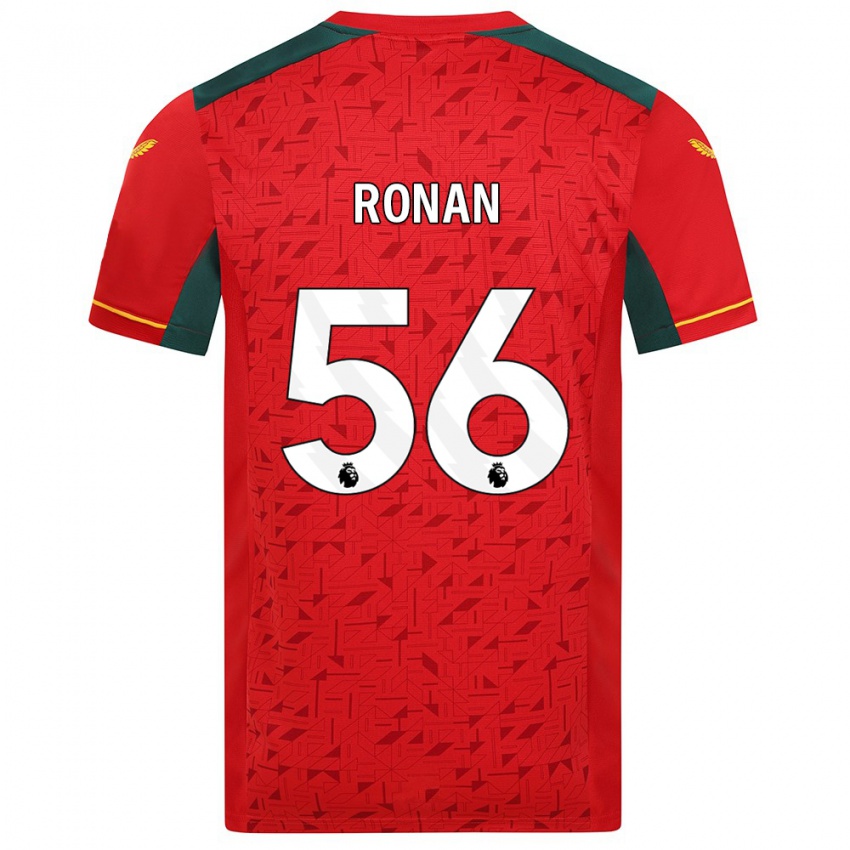 Kvinder Connor Ronan #56 Rød Udebane Spillertrøjer 2023/24 Trøje T-Shirt