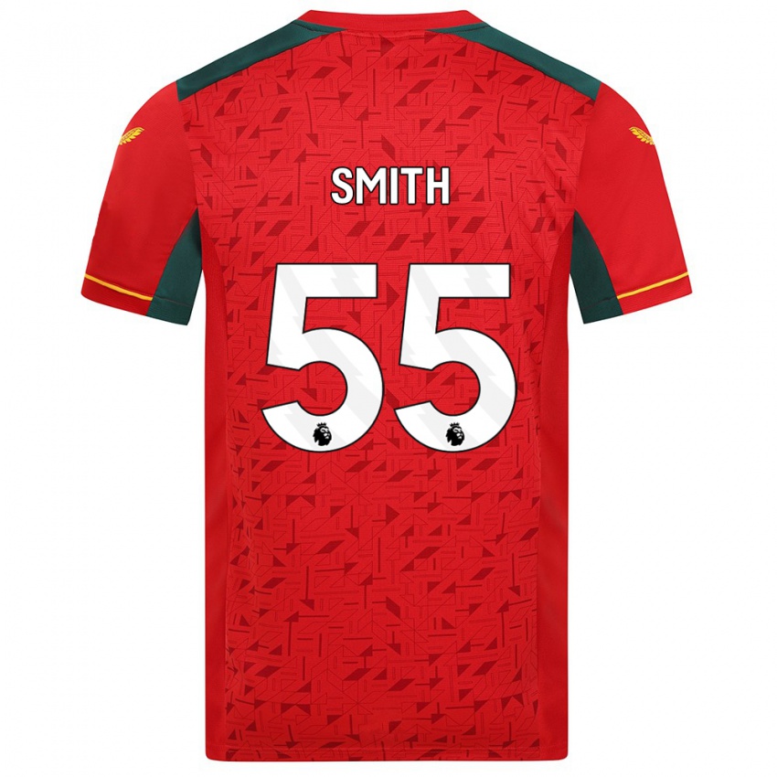 Kvinder Jackson Smith #55 Rød Udebane Spillertrøjer 2023/24 Trøje T-Shirt