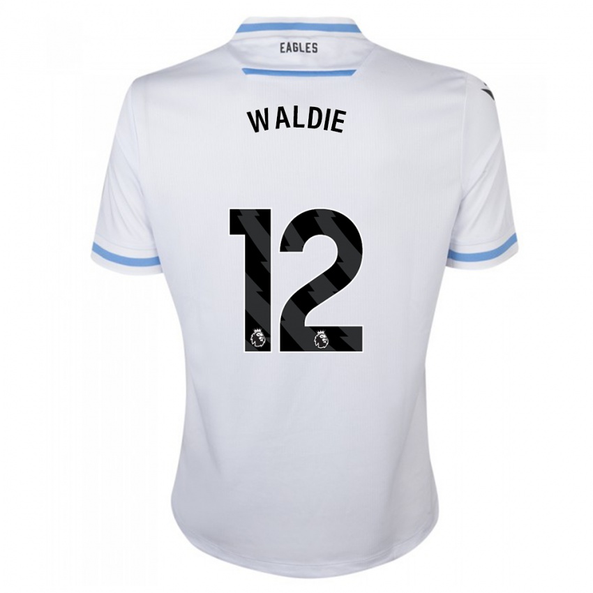 Kvinder Lizzie Waldie #12 Hvid Udebane Spillertrøjer 2023/24 Trøje T-Shirt