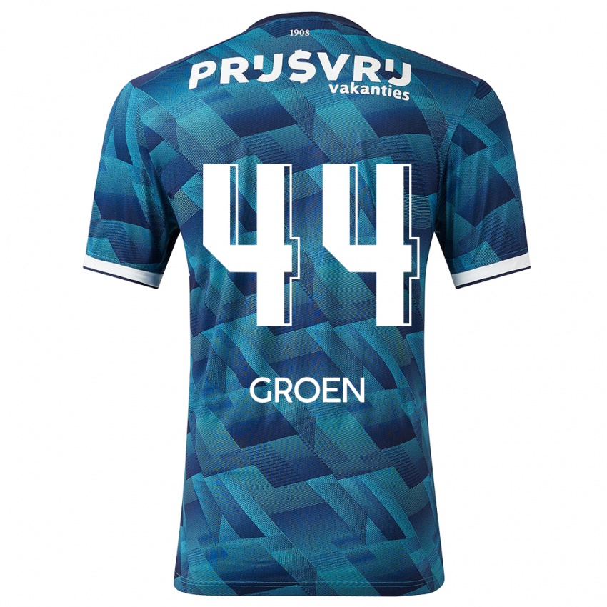 Kvinder Nesto Groen #44 Blå Udebane Spillertrøjer 2023/24 Trøje T-Shirt