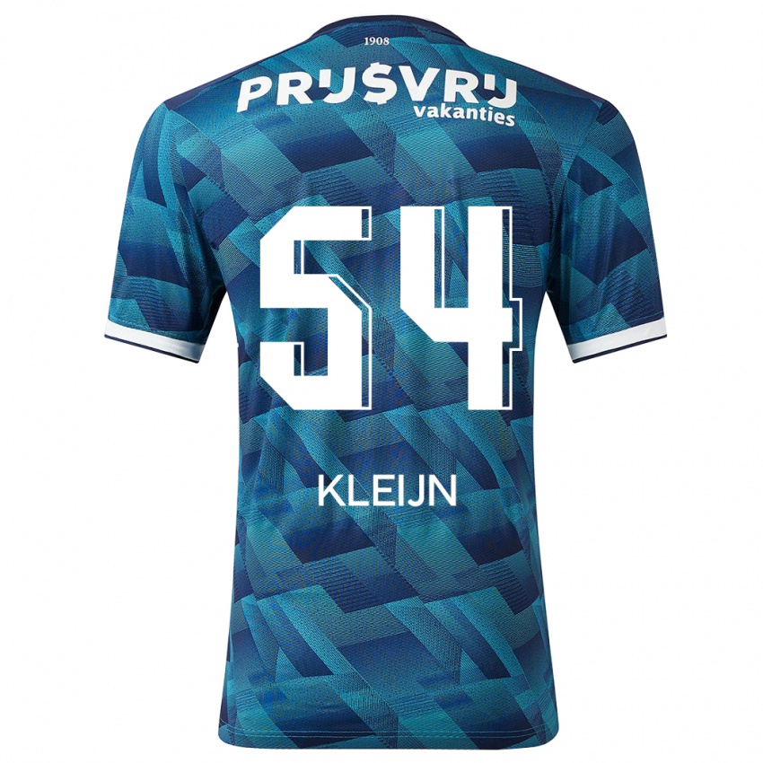 Kvinder Mike Kleijn #54 Blå Udebane Spillertrøjer 2023/24 Trøje T-Shirt