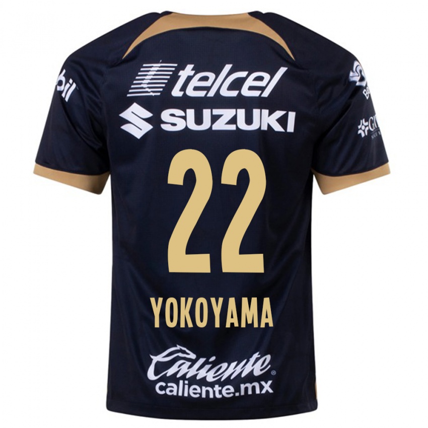 Kvinder Akemi Yokoyama #22 Mørkeblå Udebane Spillertrøjer 2023/24 Trøje T-Shirt