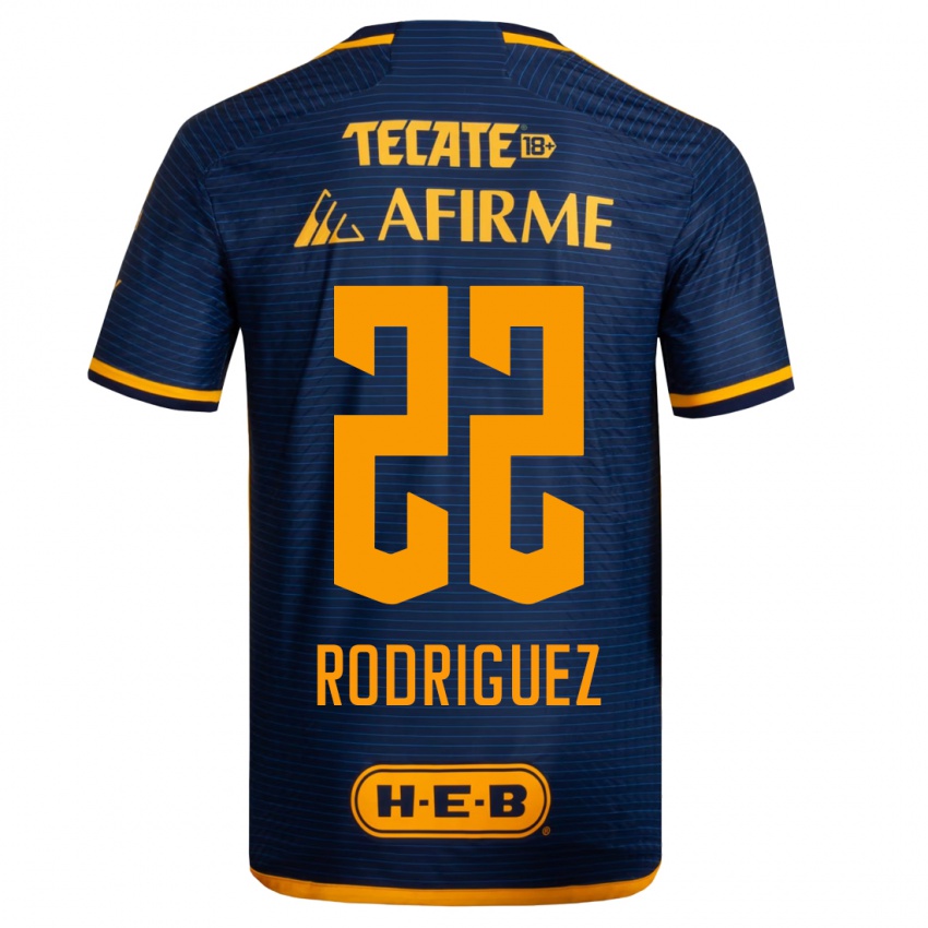 Kvinder Anika Rodriguez #22 Mørkeblå Udebane Spillertrøjer 2023/24 Trøje T-Shirt