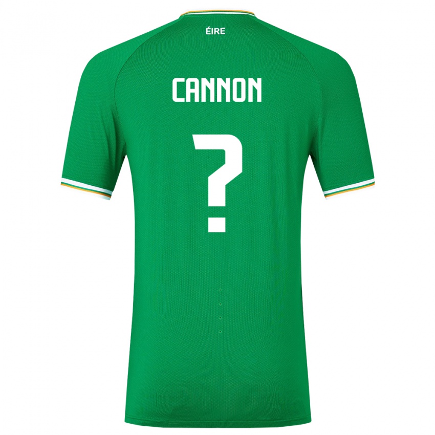 Børn Irland Thomas Cannon #0 Grøn Hjemmebane Spillertrøjer 24-26 Trøje T-Shirt