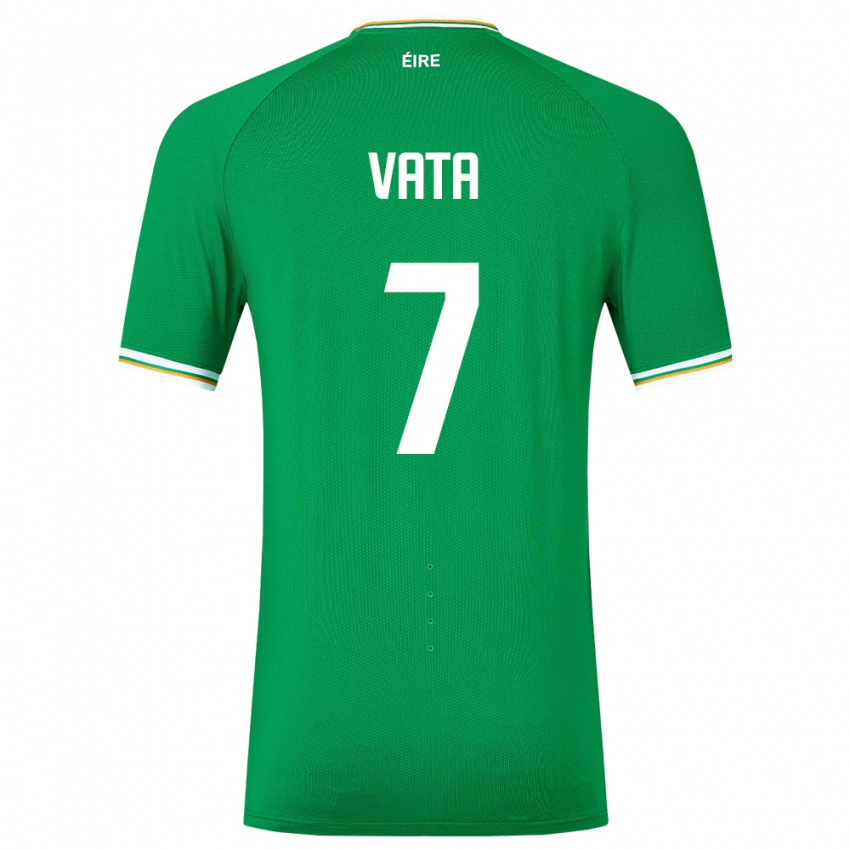 Børn Irland Rocco Vata #7 Grøn Hjemmebane Spillertrøjer 24-26 Trøje T-Shirt