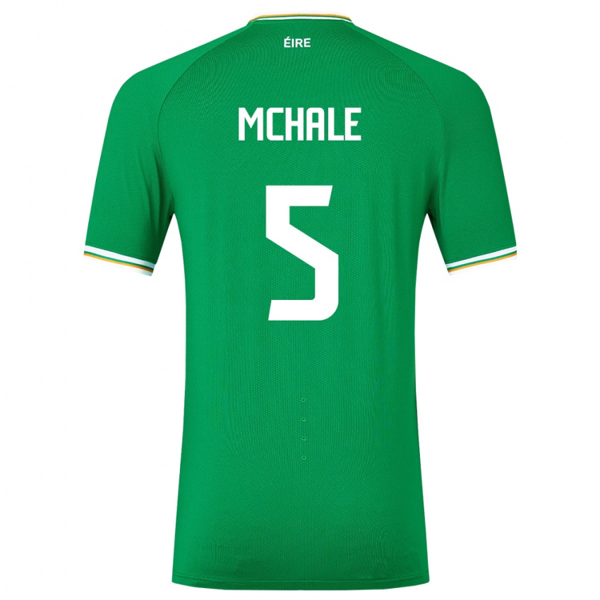 Børn Irland Sean Mchale #5 Grøn Hjemmebane Spillertrøjer 24-26 Trøje T-Shirt