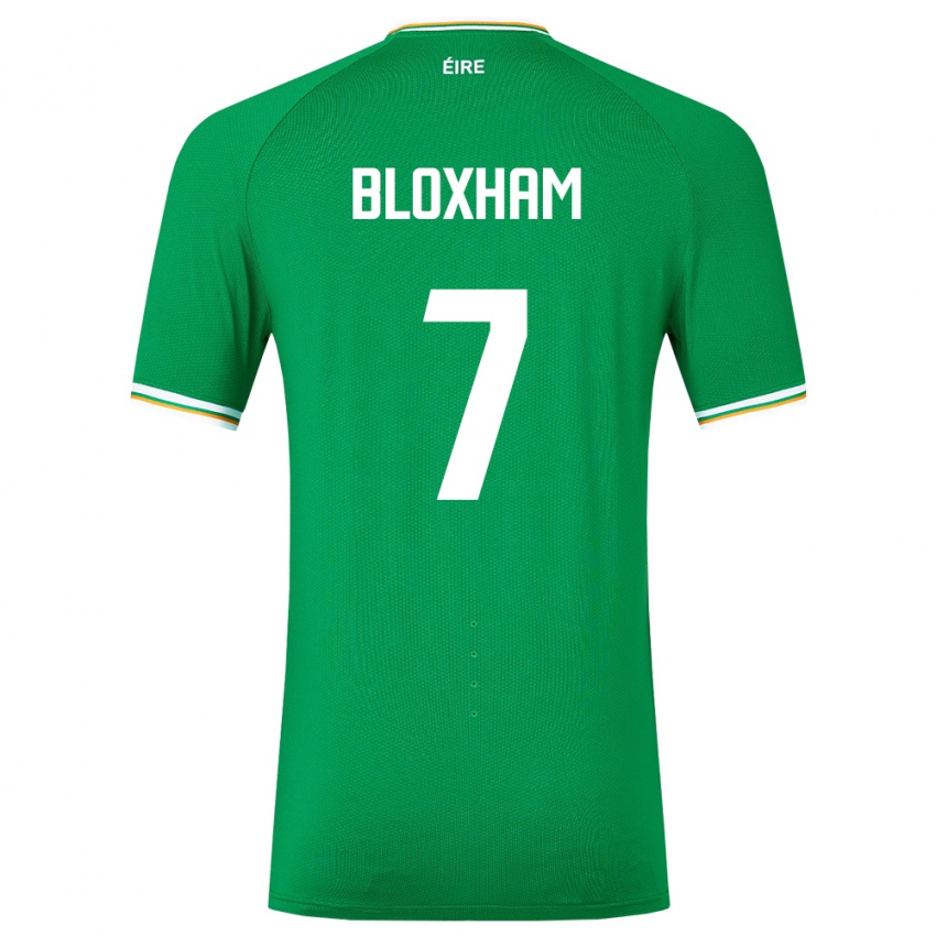 Børn Irland Tom Bloxham #7 Grøn Hjemmebane Spillertrøjer 24-26 Trøje T-Shirt