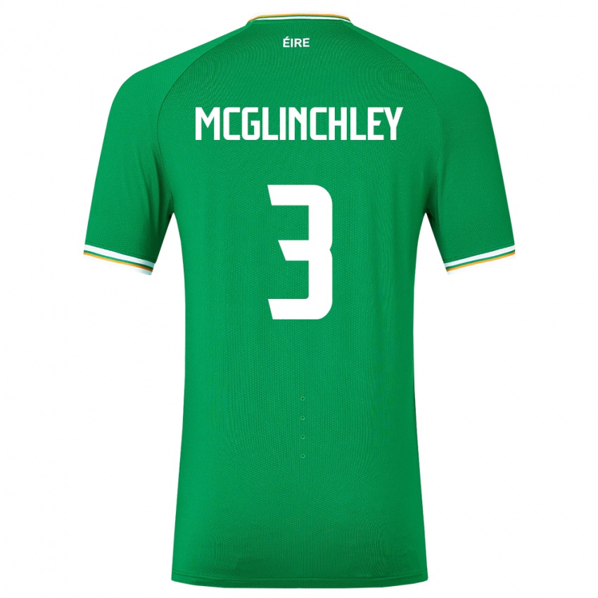 Børn Irland Harry Mcglinchley #3 Grøn Hjemmebane Spillertrøjer 24-26 Trøje T-Shirt