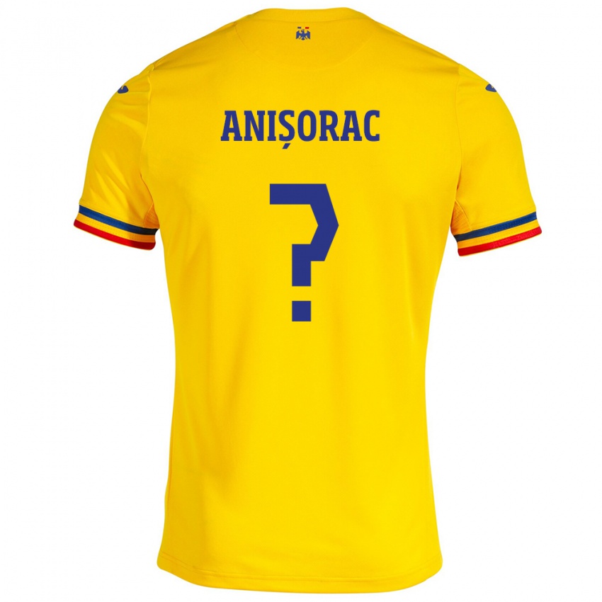 Børn Rumænien Ionuț Anișorac #0 Gul Hjemmebane Spillertrøjer 24-26 Trøje T-Shirt