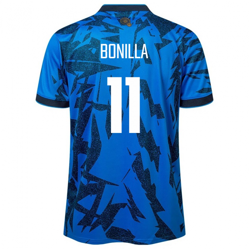 Børn El Salvador Jarell Bonilla #11 Blå Hjemmebane Spillertrøjer 24-26 Trøje T-Shirt