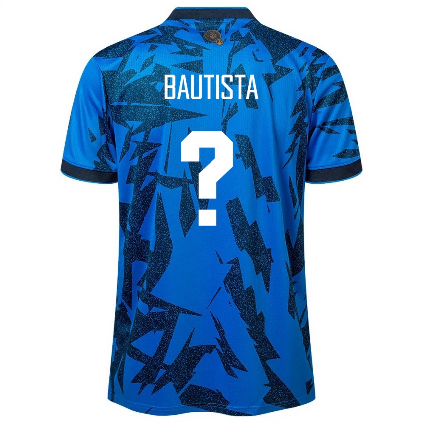 Børn El Salvador Ezequiel Bautista #0 Blå Hjemmebane Spillertrøjer 24-26 Trøje T-Shirt