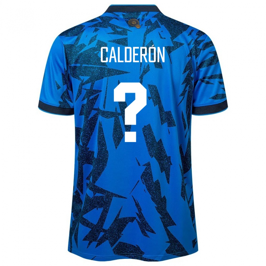 Børn El Salvador Paola Calderón #0 Blå Hjemmebane Spillertrøjer 24-26 Trøje T-Shirt