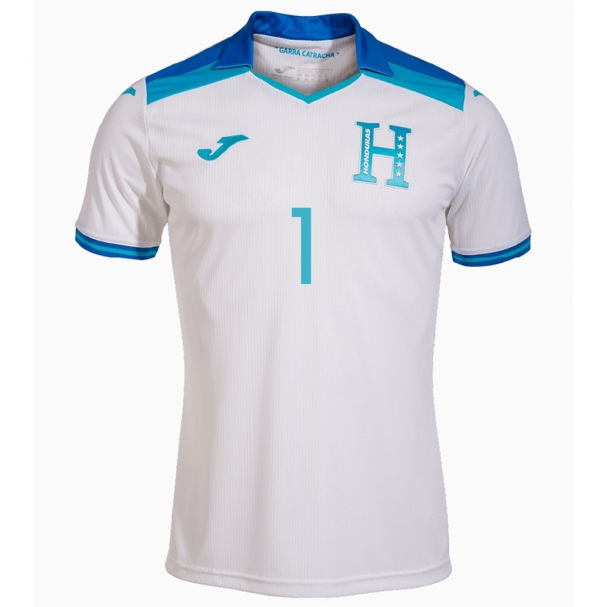 Børn Honduras Harold Fonseca #1 Hvid Hjemmebane Spillertrøjer 24-26 Trøje T-Shirt