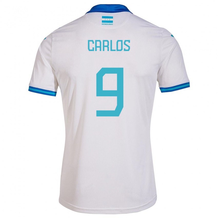 Børn Honduras Carlos Mejía #9 Hvid Hjemmebane Spillertrøjer 24-26 Trøje T-Shirt