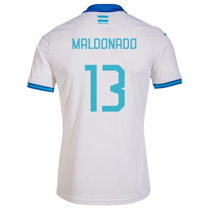 Børn Honduras Edwin Maldonado #13 Hvid Hjemmebane Spillertrøjer 24-26 Trøje T-Shirt