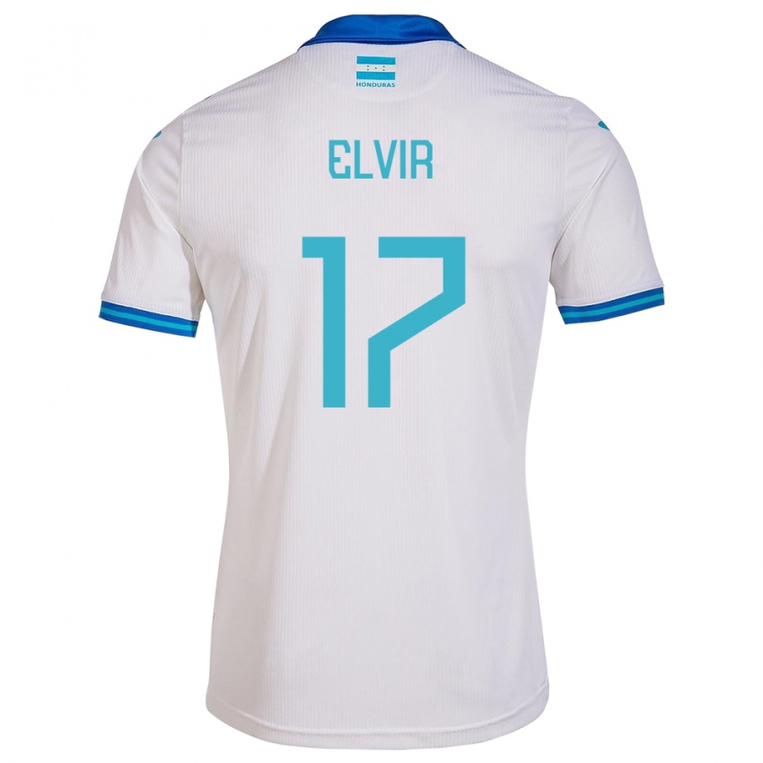 Børn Honduras Samuel Elvir #17 Hvid Hjemmebane Spillertrøjer 24-26 Trøje T-Shirt