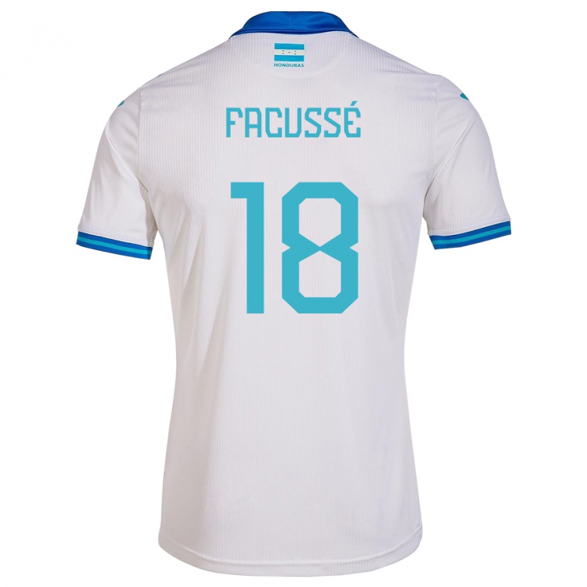 Børn Honduras Enrique Facussé #18 Hvid Hjemmebane Spillertrøjer 24-26 Trøje T-Shirt