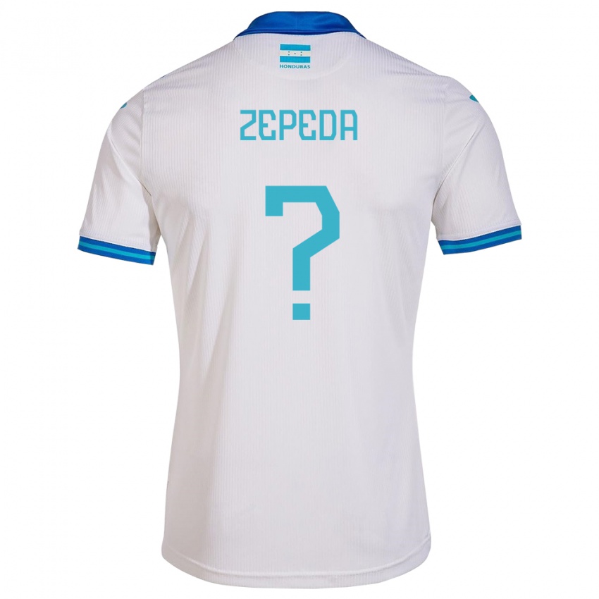 Børn Honduras Melquizedeck Zepeda #0 Hvid Hjemmebane Spillertrøjer 24-26 Trøje T-Shirt