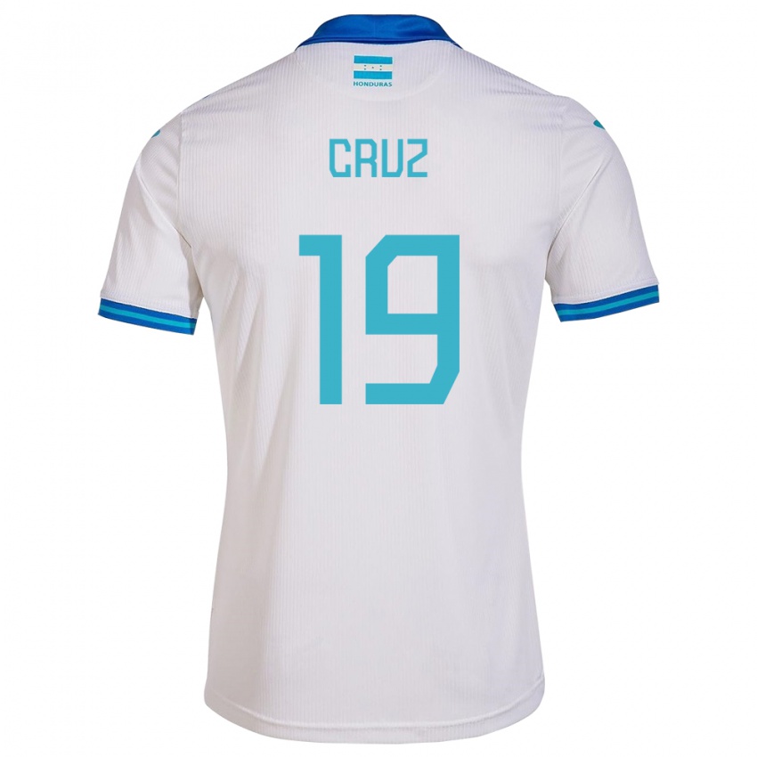 Børn Honduras Russel Cruz #19 Hvid Hjemmebane Spillertrøjer 24-26 Trøje T-Shirt