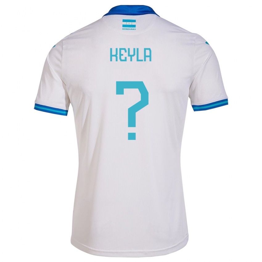 Børn Honduras Keyla Aguilar #0 Hvid Hjemmebane Spillertrøjer 24-26 Trøje T-Shirt