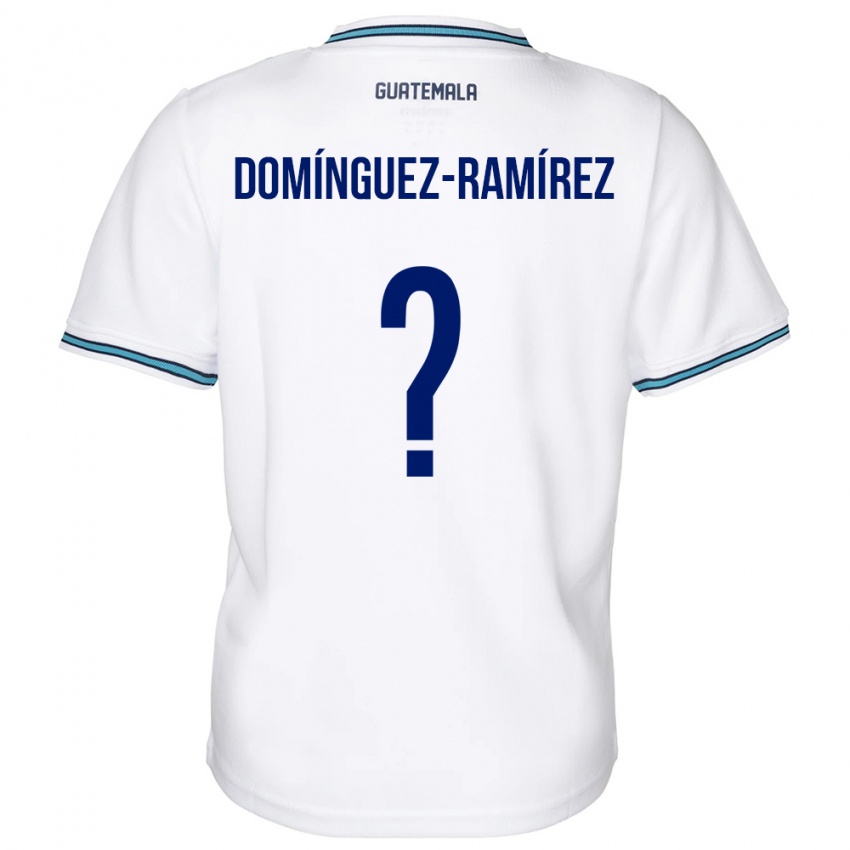 Børn Guatemala Marco Domínguez-Ramírez #0 Hvid Hjemmebane Spillertrøjer 24-26 Trøje T-Shirt