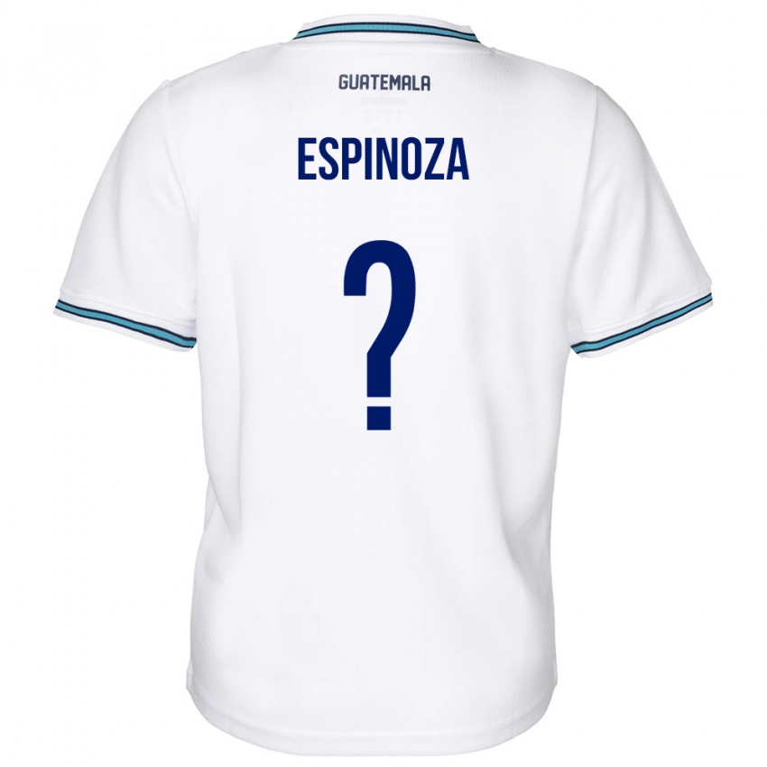 Børn Guatemala José Espinoza #0 Hvid Hjemmebane Spillertrøjer 24-26 Trøje T-Shirt