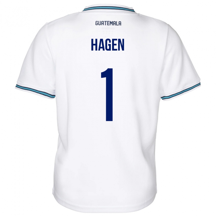 Børn Guatemala Nicholas Hagen #1 Hvid Hjemmebane Spillertrøjer 24-26 Trøje T-Shirt