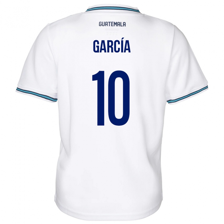 Børn Guatemala Gabriel García #10 Hvid Hjemmebane Spillertrøjer 24-26 Trøje T-Shirt