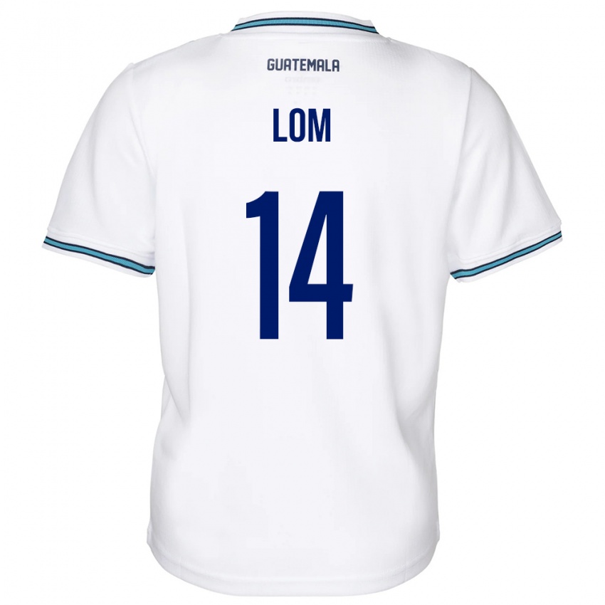 Børn Guatemala Darwin Lom #14 Hvid Hjemmebane Spillertrøjer 24-26 Trøje T-Shirt