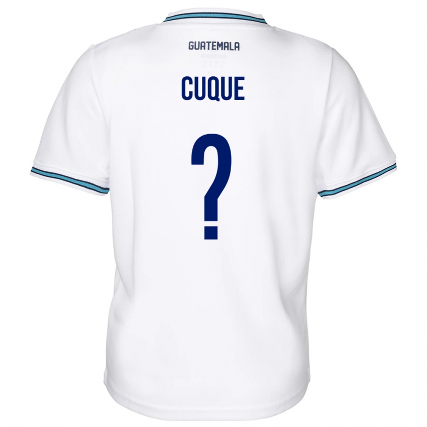 Børn Guatemala Diego Cuque #0 Hvid Hjemmebane Spillertrøjer 24-26 Trøje T-Shirt