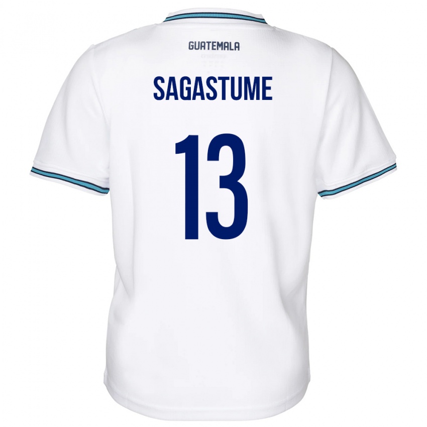 Børn Guatemala Selvin Sagastume #13 Hvid Hjemmebane Spillertrøjer 24-26 Trøje T-Shirt